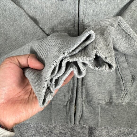 Abercrombie & Fitch Men's Y2K Light Gray High Neck Zip Up Jacket Size XL - Picture 6 of 16